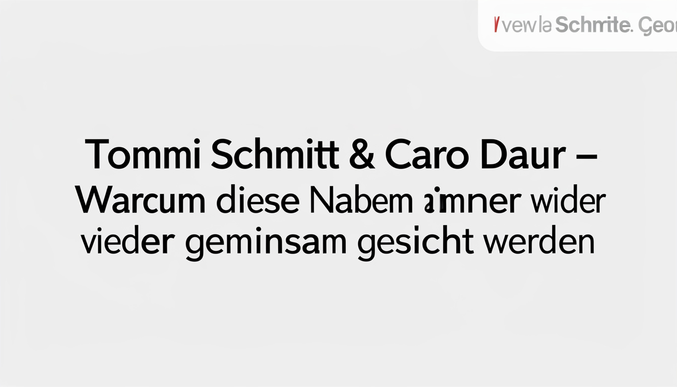 Tommi Schmitt Caro Daur